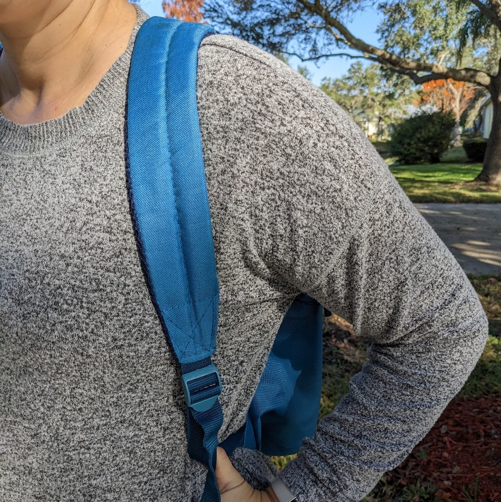 Tone It Up Teal Blue Basic Backpack - image 3